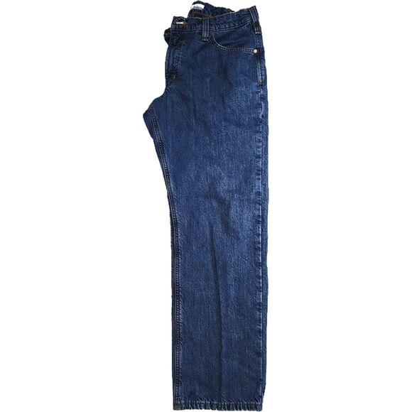 Carhartt Men's Fleece Lined Relaxed Fit Blue Denim Jeans Size 34 x 30 - Picture 3 of 7